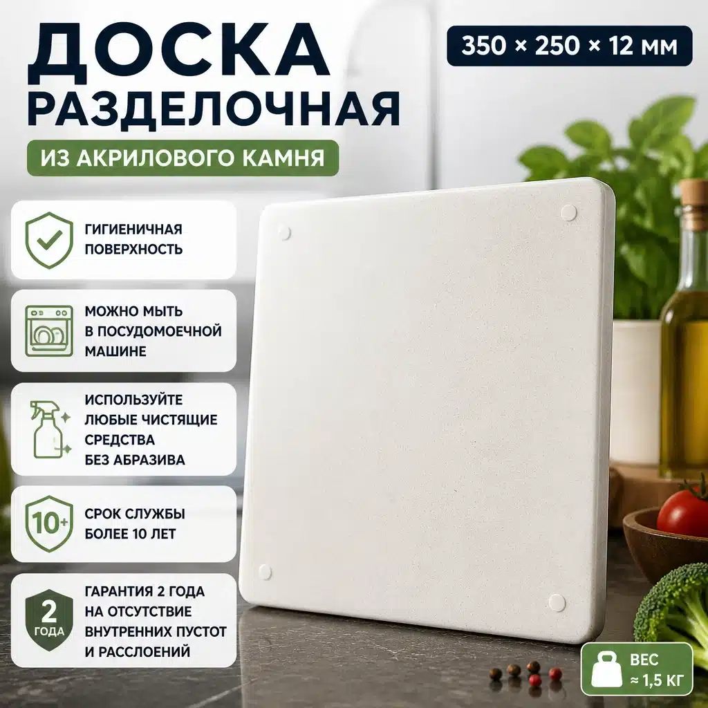 doska-razdelocheaya-iz-akrilovogo-kamnya разделочная доска