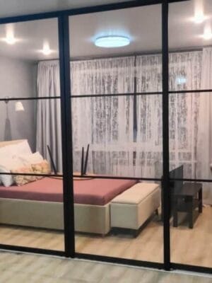 Зонирование помещений 9 Зонирование дверями купе